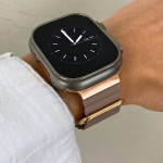 اپل واچ قاب خاکستری بند رزگلد