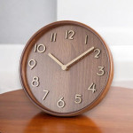 ساعت رومیزی صفحه قهوه ای