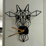 ساعت دیواری طرح زرافه