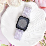 اپل واچ قاب سفید بند یاسی