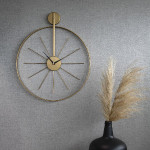 ساعت دیواری رینگی طلایی