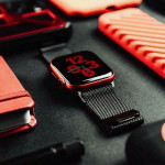 اپل واچ قاب قرمز بند مشکی