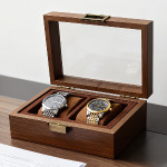 جعبه ساعت درب شیشه ای