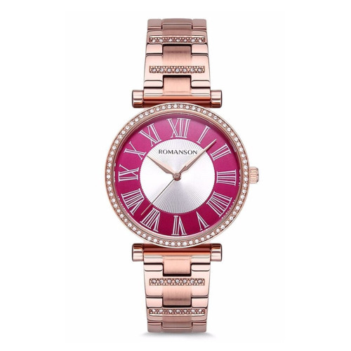 ساعت مچی زنانه رومانسون مدل RM9A13TLRRAPNR-WINE