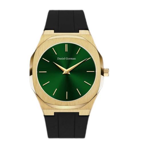 ساعت مردانه دنیل گورمن مدل DG9090 hkk بند مشکی صفحه سبز