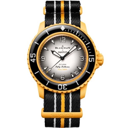 ساعت مردانه سواچ مدل BLANCPAIN SCUBA FIFTY FATHOMS PACIFIC OCEAN SO35P100