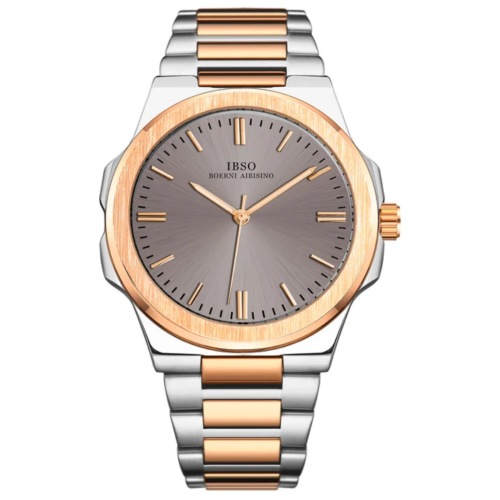 ساعت مردانه ایبسو مدل IB1128G-SilverRoseGold-Gray