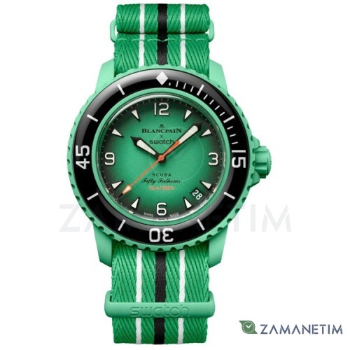 ساعت مردانه سواچ مدل BLANCPAIN SCUBA FIFTY FATHOMS INDIAN OCEAN SO35I100C